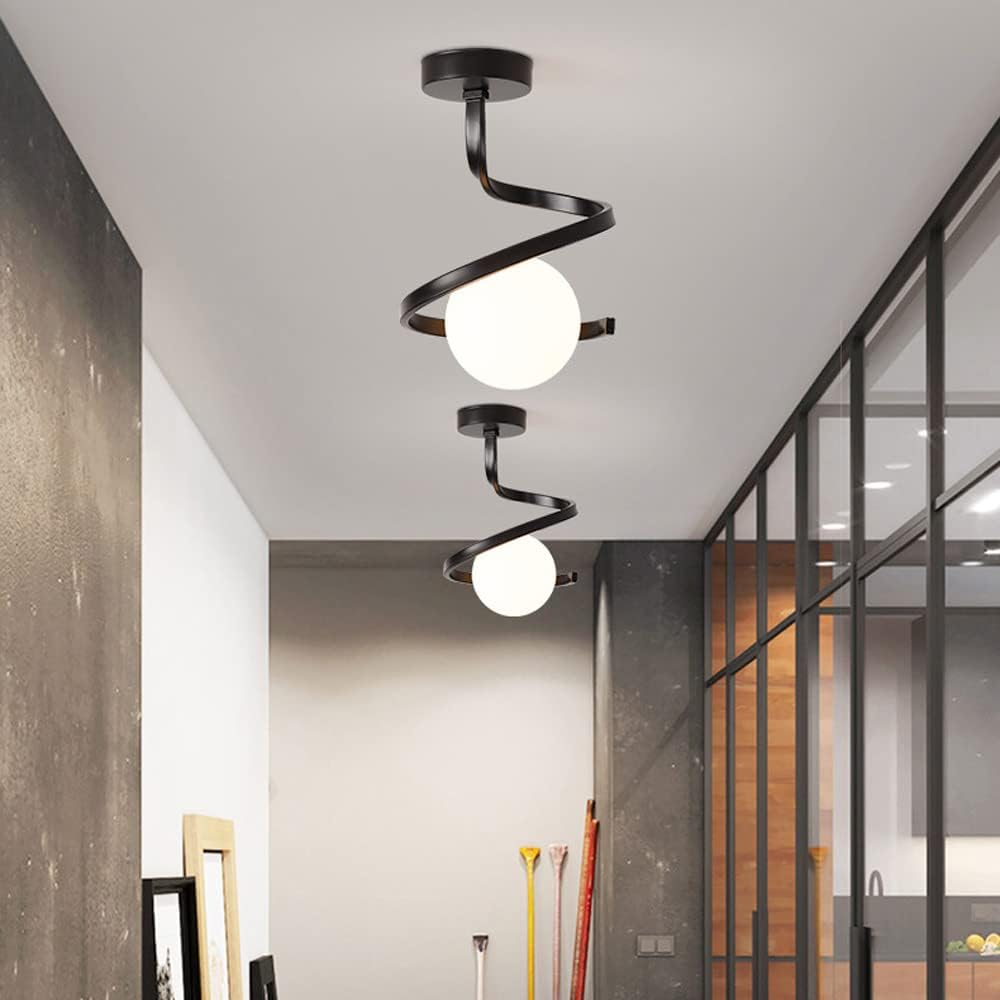 Lustra MERSA Black Abajur Mat 1xE27