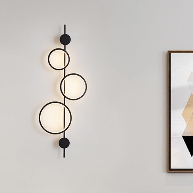 Aplica LED 40W TRIPLE ROUND BLACK 3 Functii