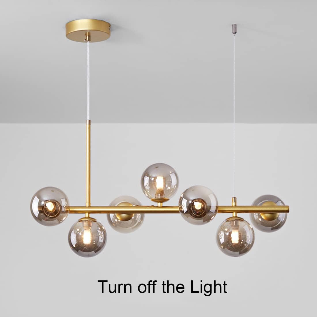 Lustra Abajur Transparent GOLD Liniara 7xE27 C8323/7GD