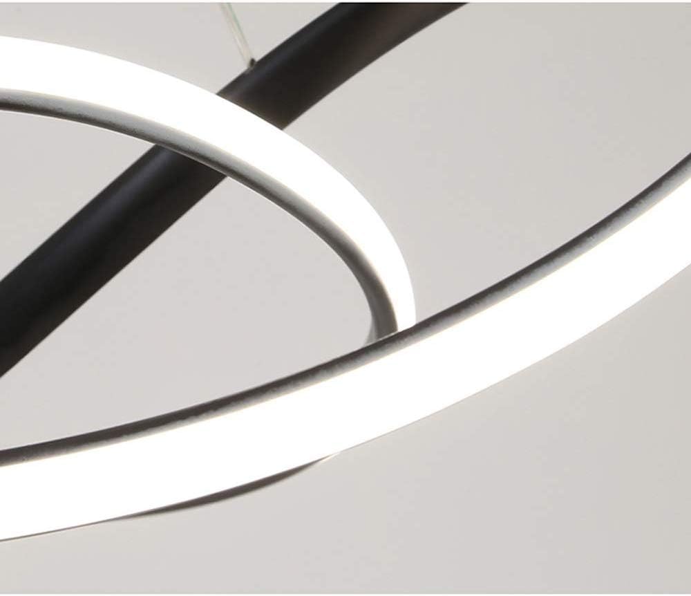 Lustra LED Suspendata INFINITY Black Telecomanda Echivalent 500W