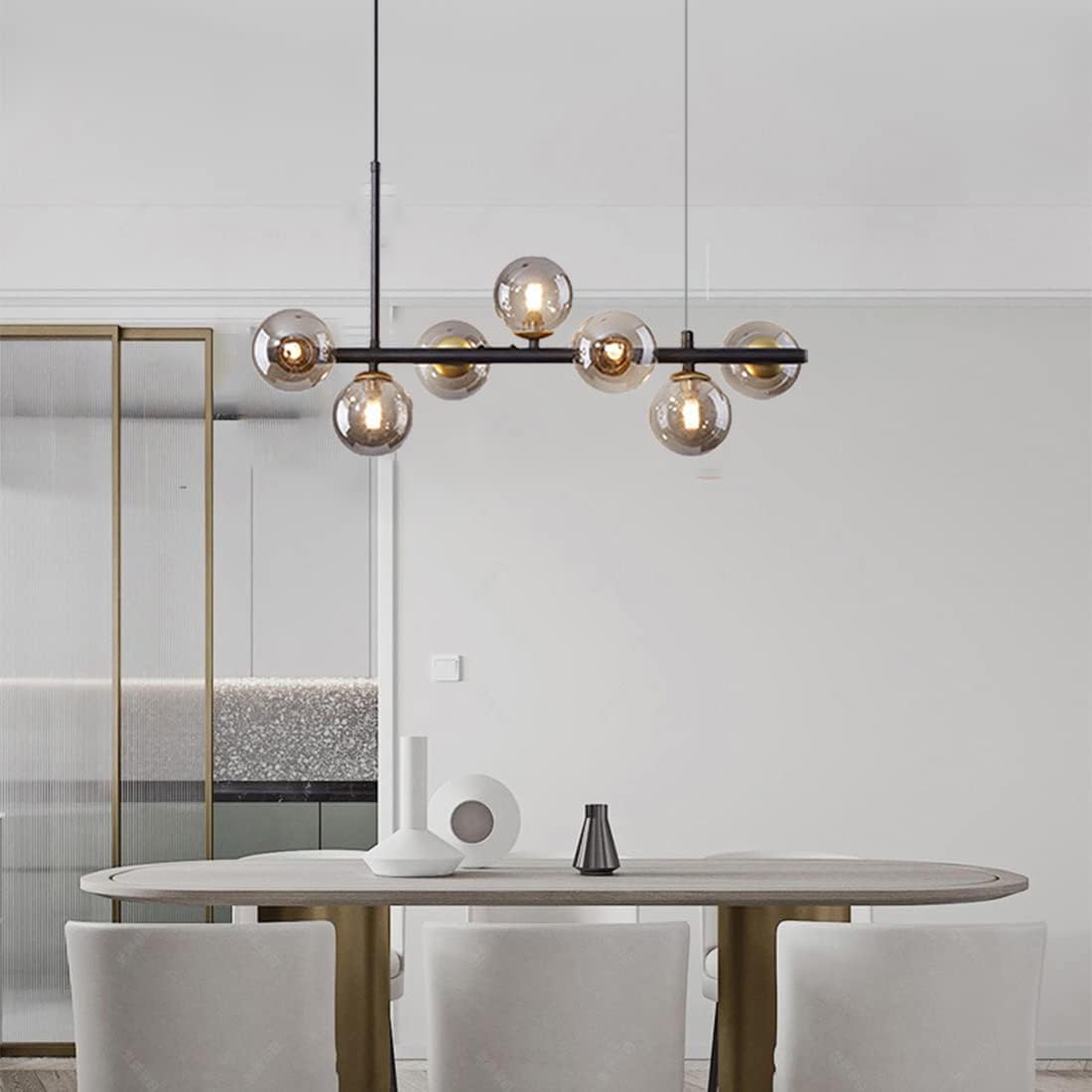 Lustra Abajur Transparent BLACK Liniara 7xG9 C8323/7BK