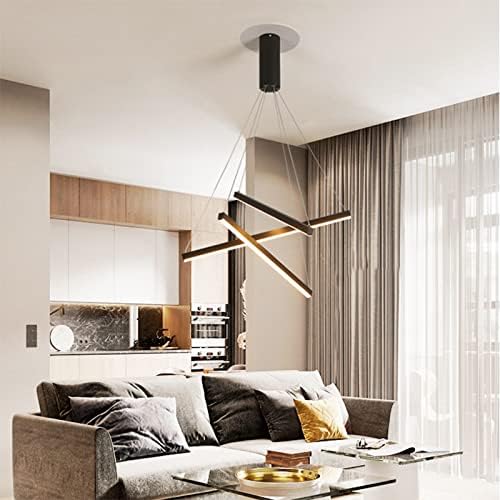 Lustra LED 3 Geometric BLACK LINES Suspendata Echivalent 400W