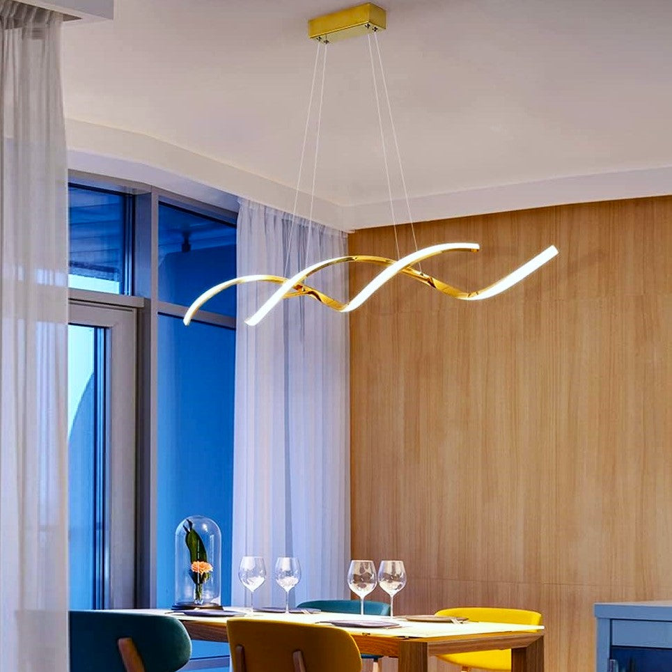 Lustra LED 120W Suspendata LINNEA GOLD Telecomanda