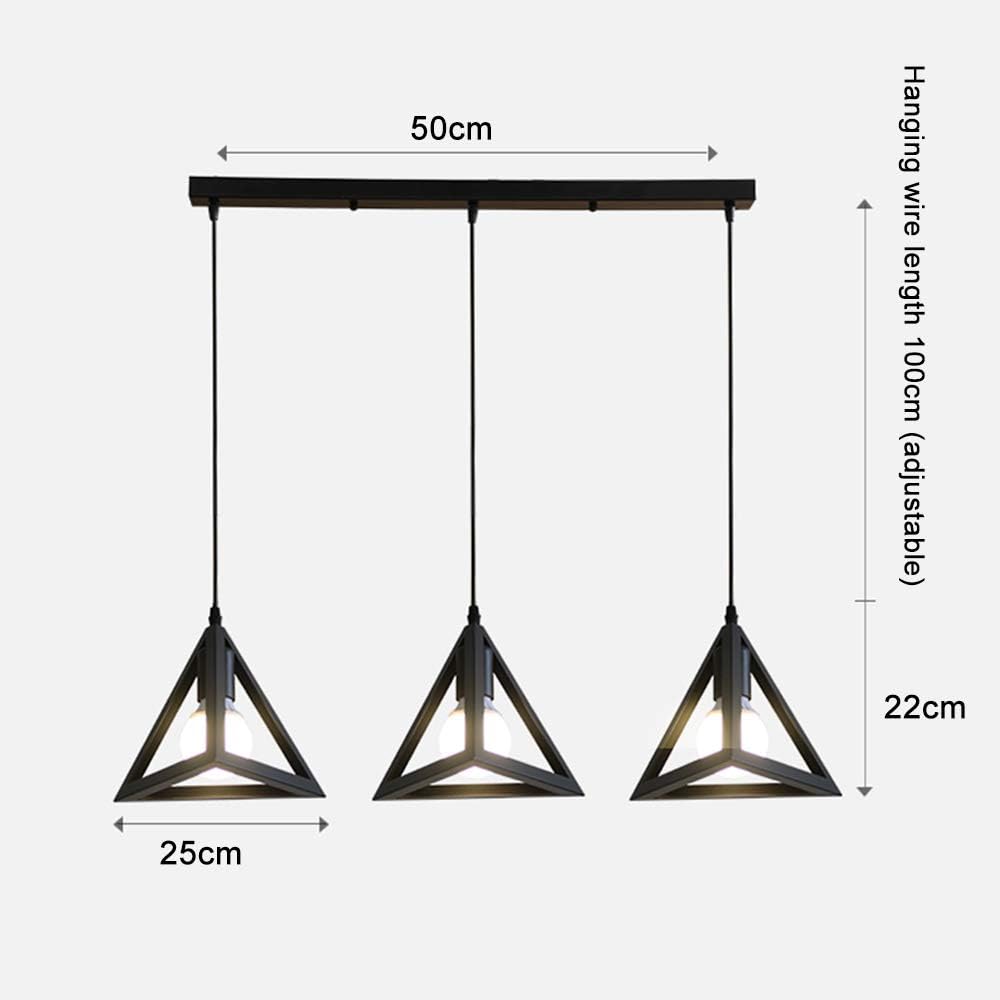 Lustra TRIANGLE Vintage Suport Liniar