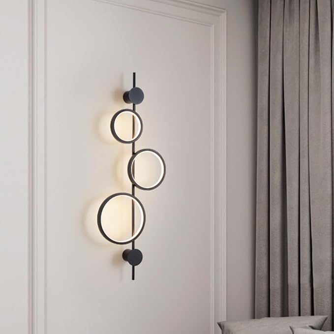 Aplica LED 40W TRIPLE ROUND BLACK 3 Functii