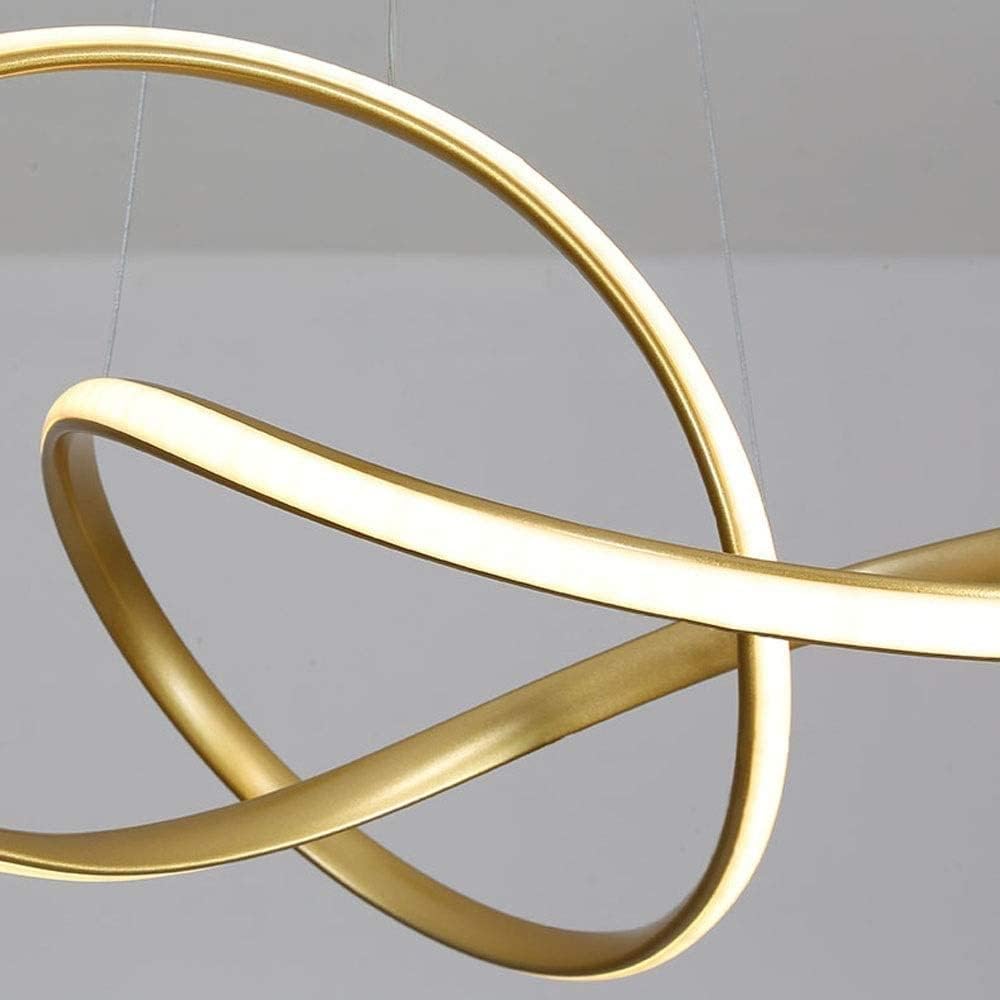 Lustra LED Suspendata INFINITY Gold Telecomanda Echivalent 500W