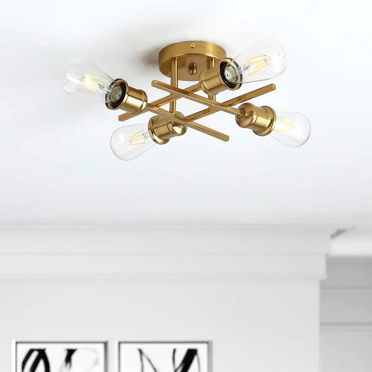 Lustra Vintage 4xE27 GOLD 3215/4GD