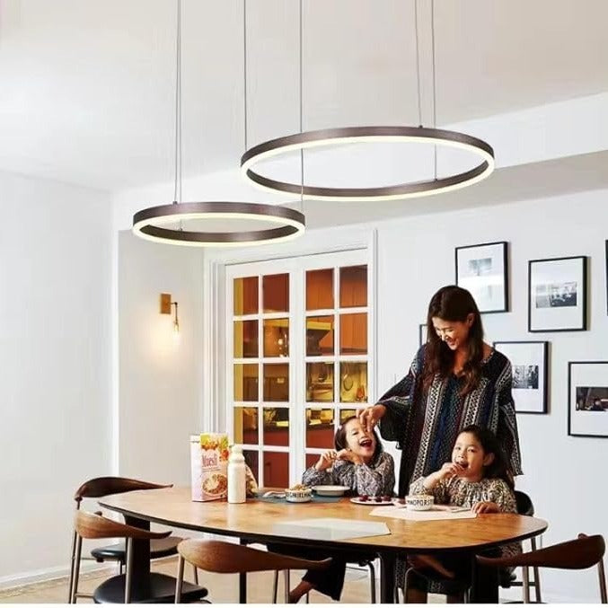 Lustra LED WONDERLAND Brown 2 Segmente Mobile Echivalent 500W Telecomanda