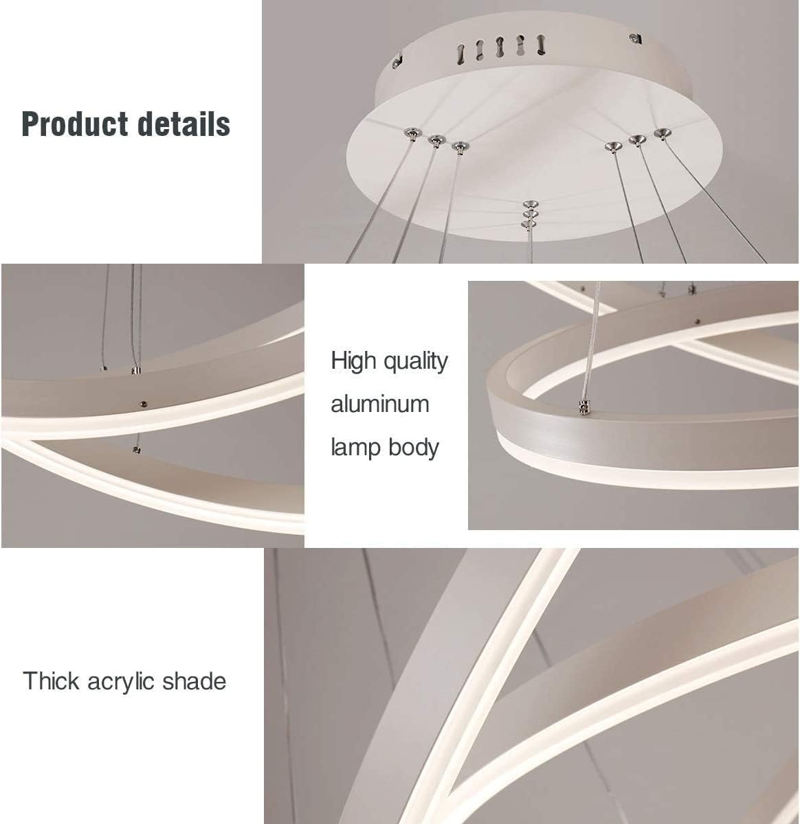 Lustra LED WONDERLAND Alba 3 Segmente Echivalent 600W