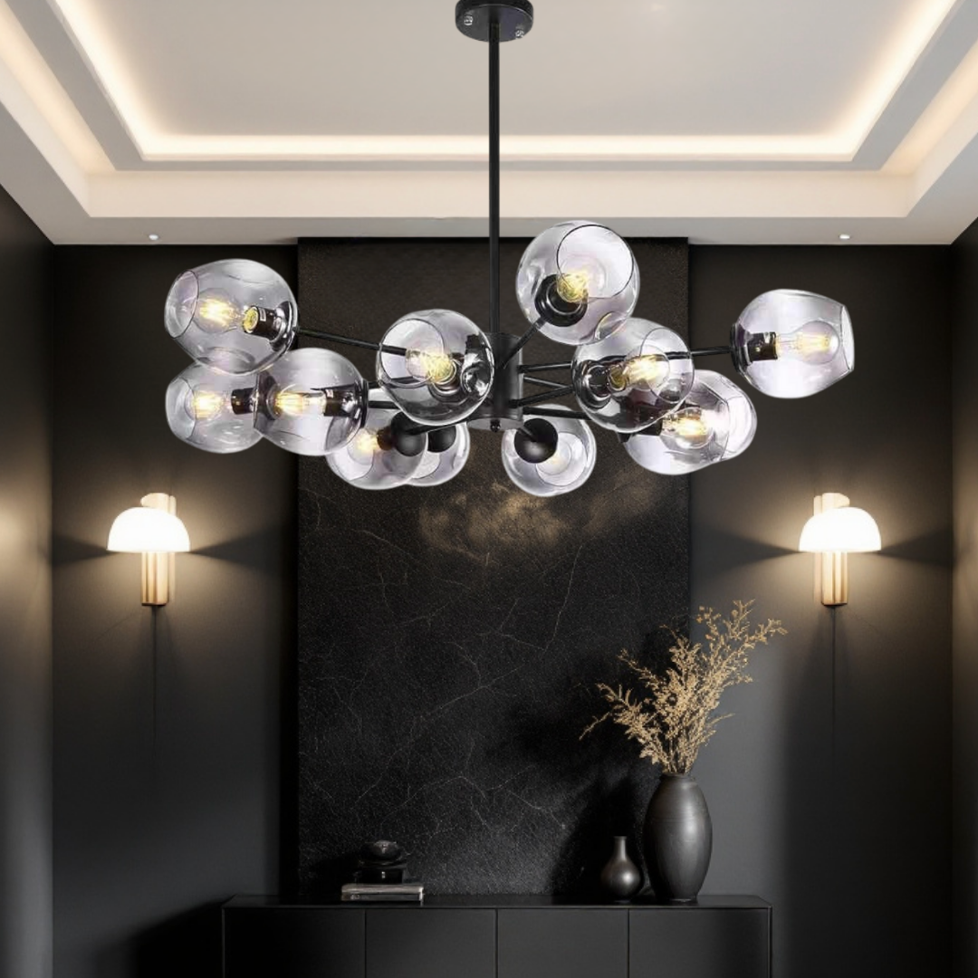 Lustra Abajur Sticla 12xE27 Umbrava - 6035-12