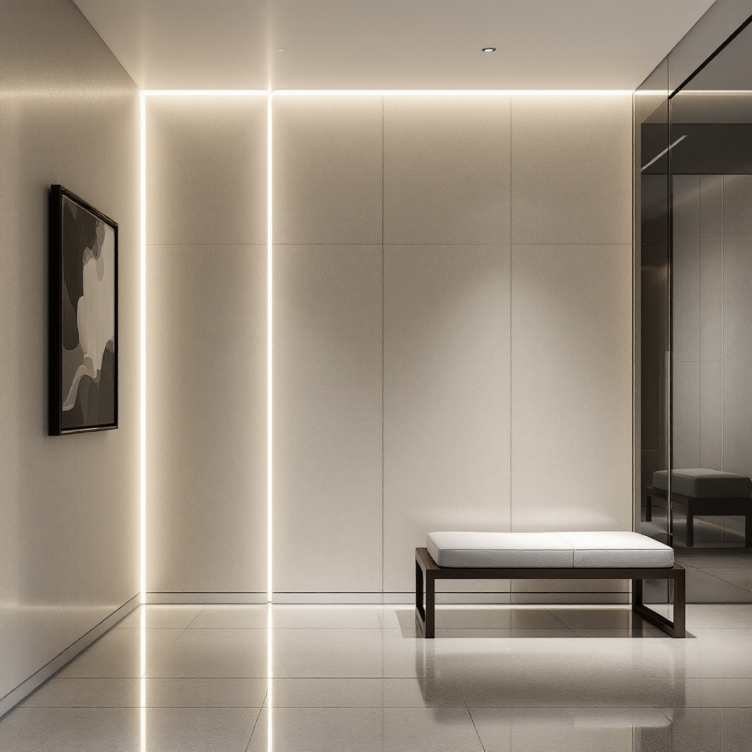 Profil Banda LED Aplicat Plat XL Dispersor Alb Mat 2M