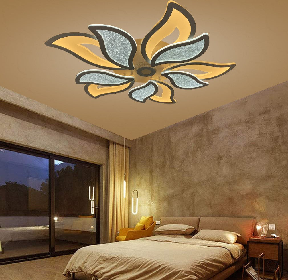 Lustra Led 240W Flower Echivalent 1000W Telecomanda Lighting Fixtures