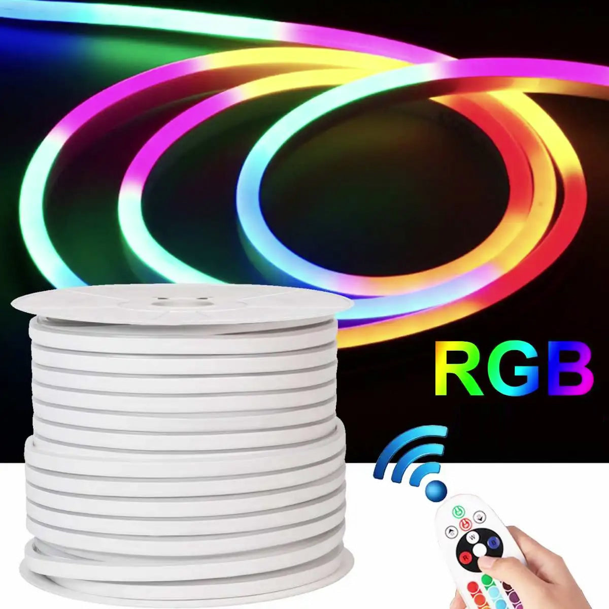 KIT COMPLET - NEON FLEX LED RGB 220V