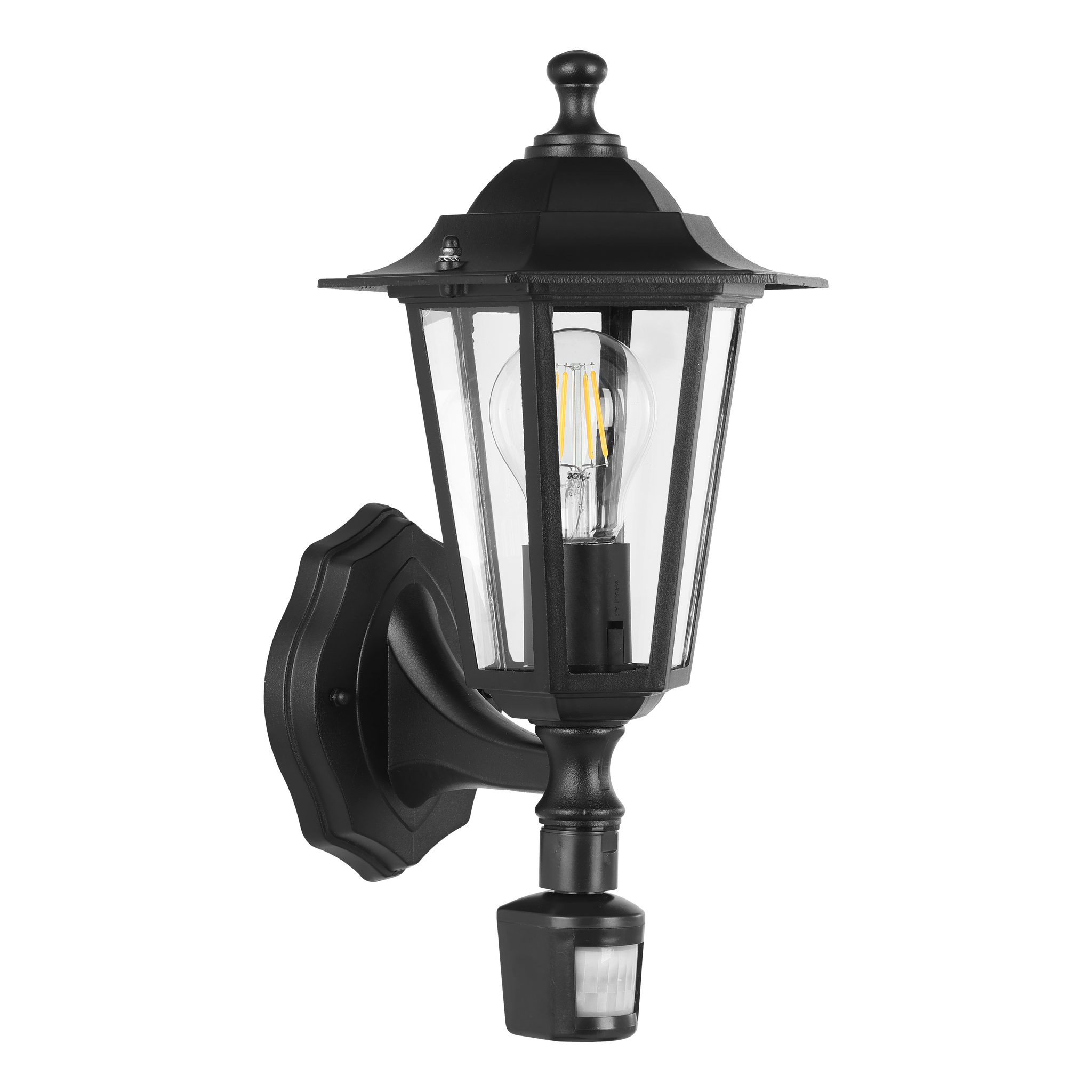 Aplica Exterior Tip Felinar cu Senzor LATERNA 4 Black 36CM