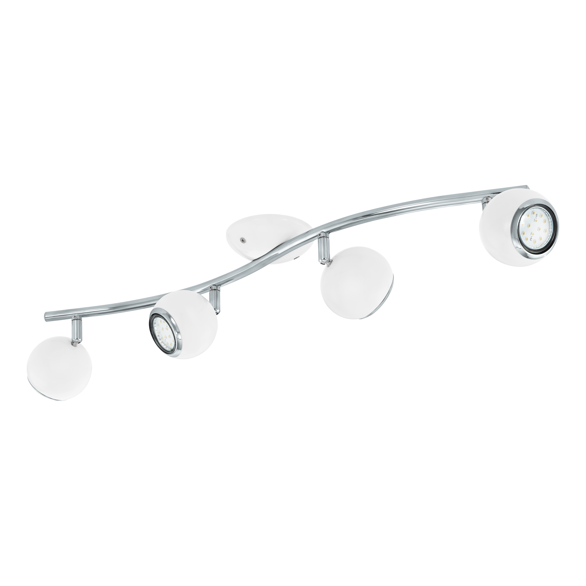 Lustra BIMEDA cu 4 Spoturi White & Silver 64CM