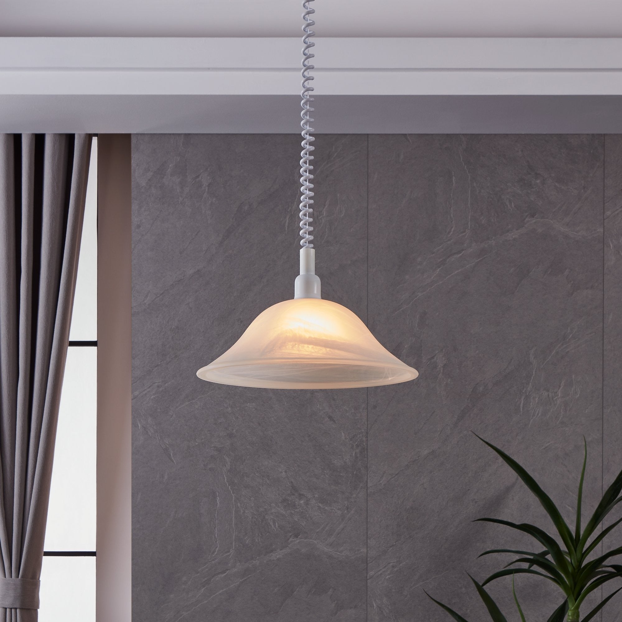 Pendul ALESSANDRA White 1xE27 Eglo Ø38CM