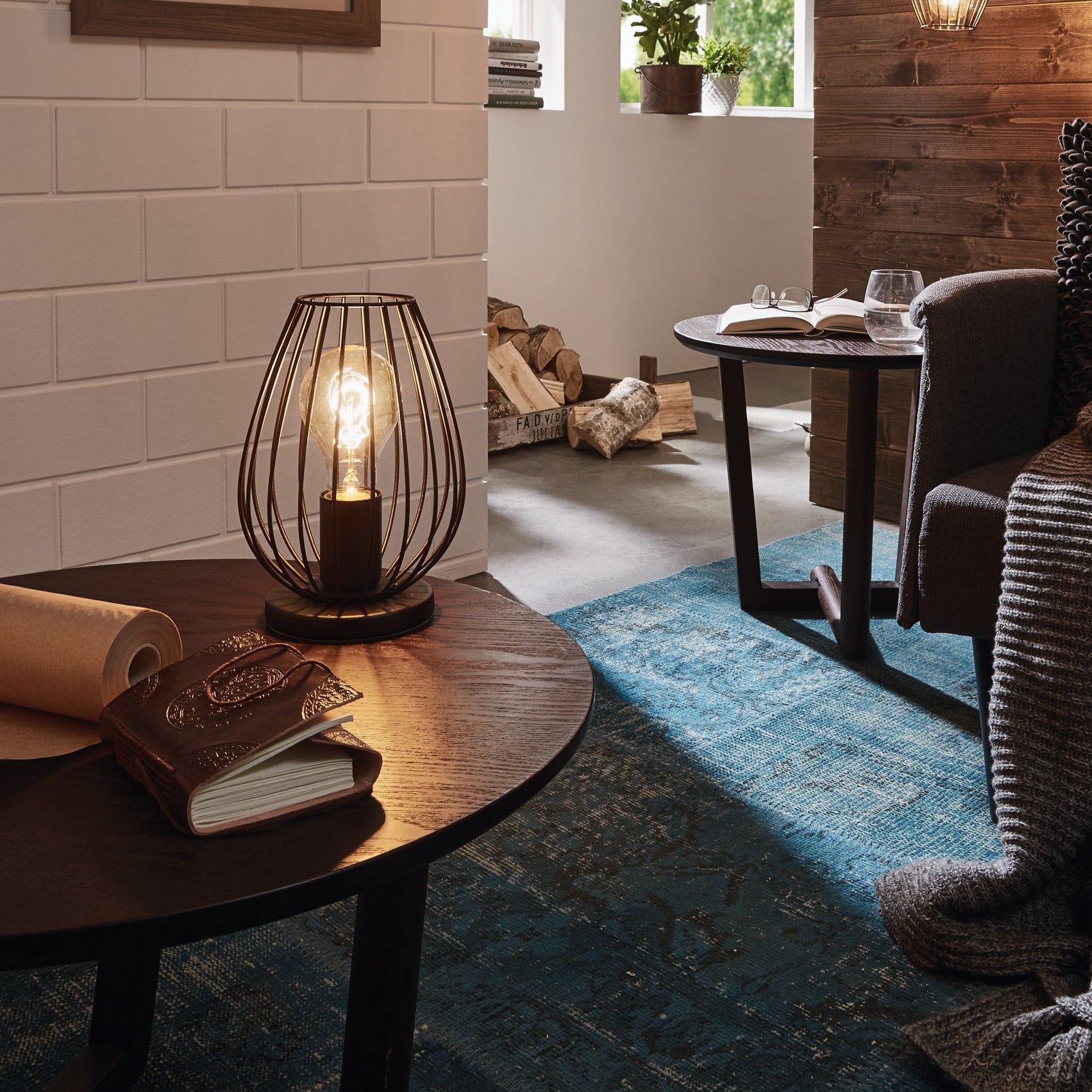 Veioza Decorativa NEWTOWN Black Ø16CM