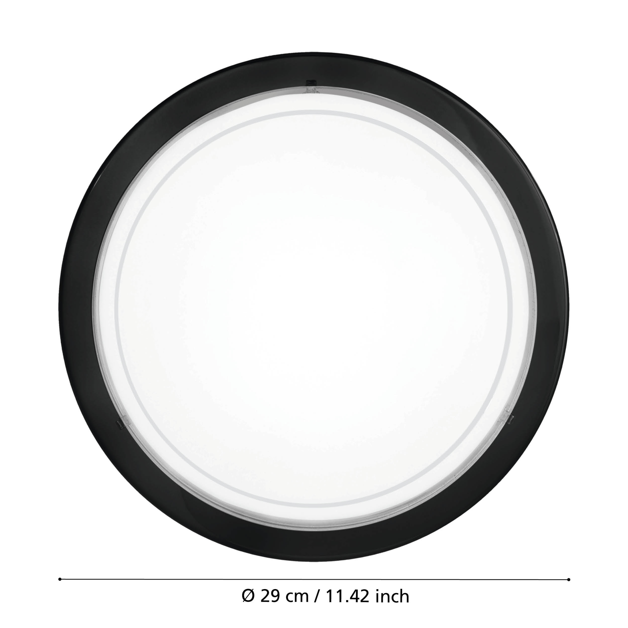 Plafoniera PLANET 1 Black Rotunda 29CM