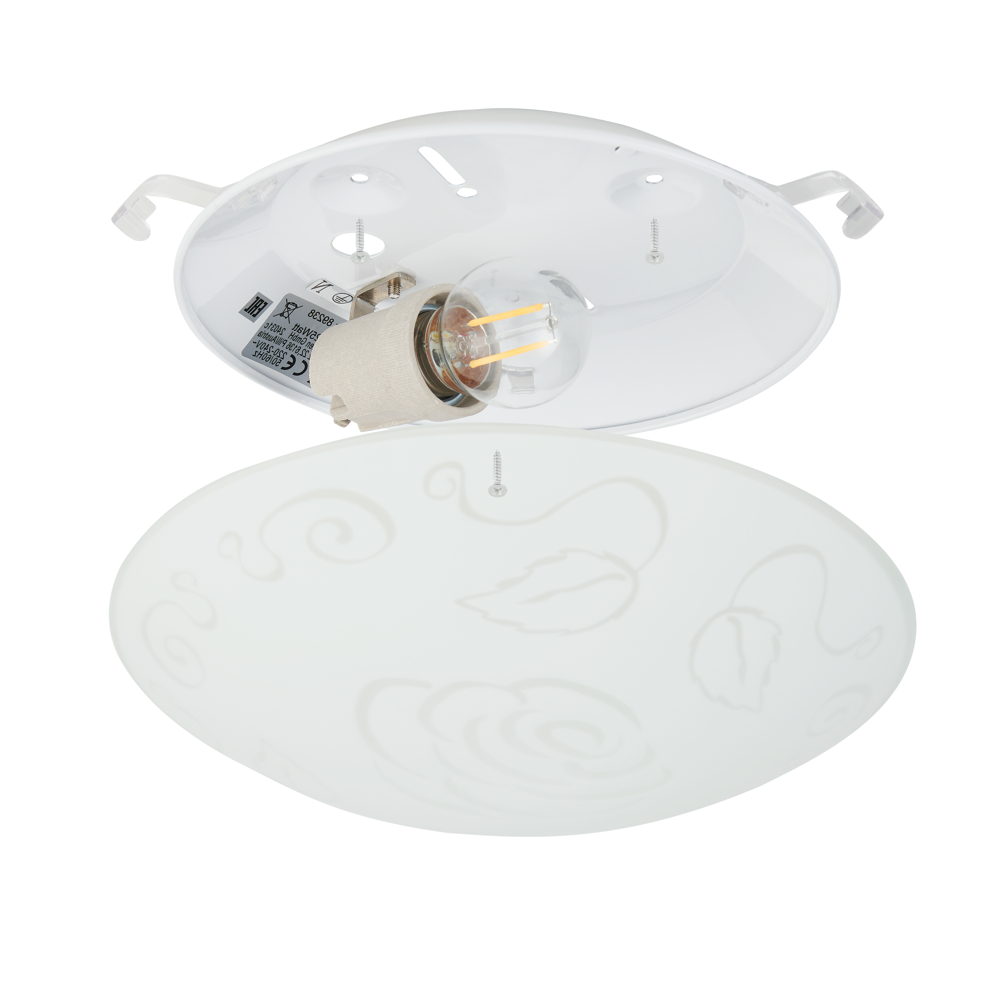 Plafoniera MARS Rose White Rotunda 25CM