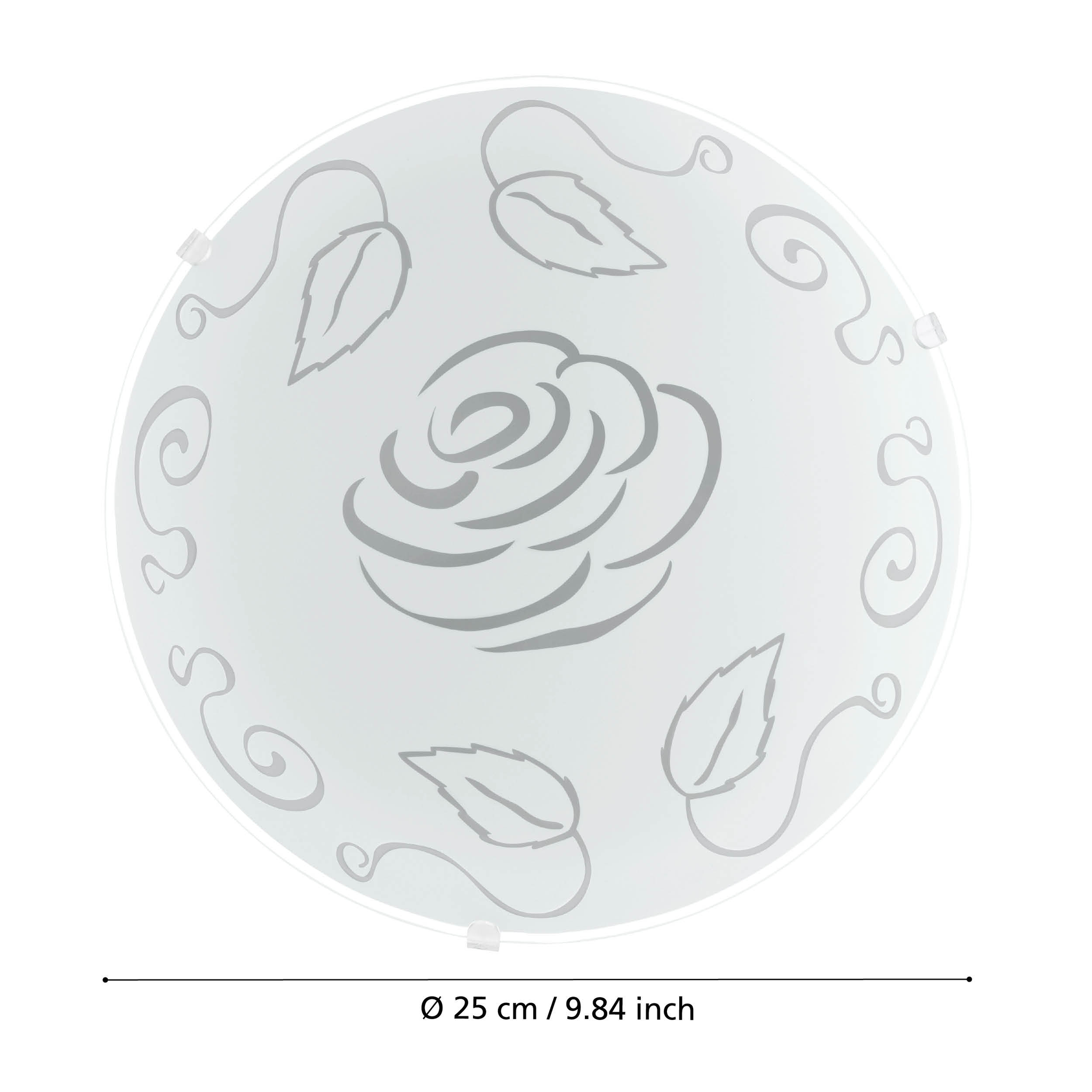 Plafoniera MARS Rose White Rotunda 25CM