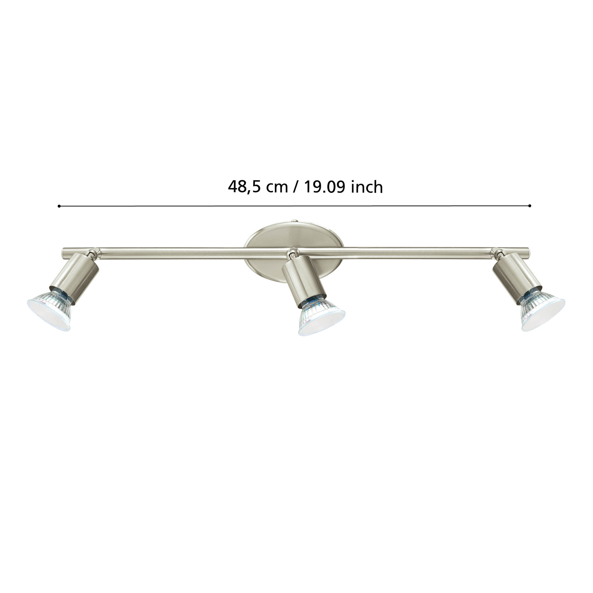 Lustra Cu 3 Spoturi Reglabile Silver BUZZ-LED 48.5CM