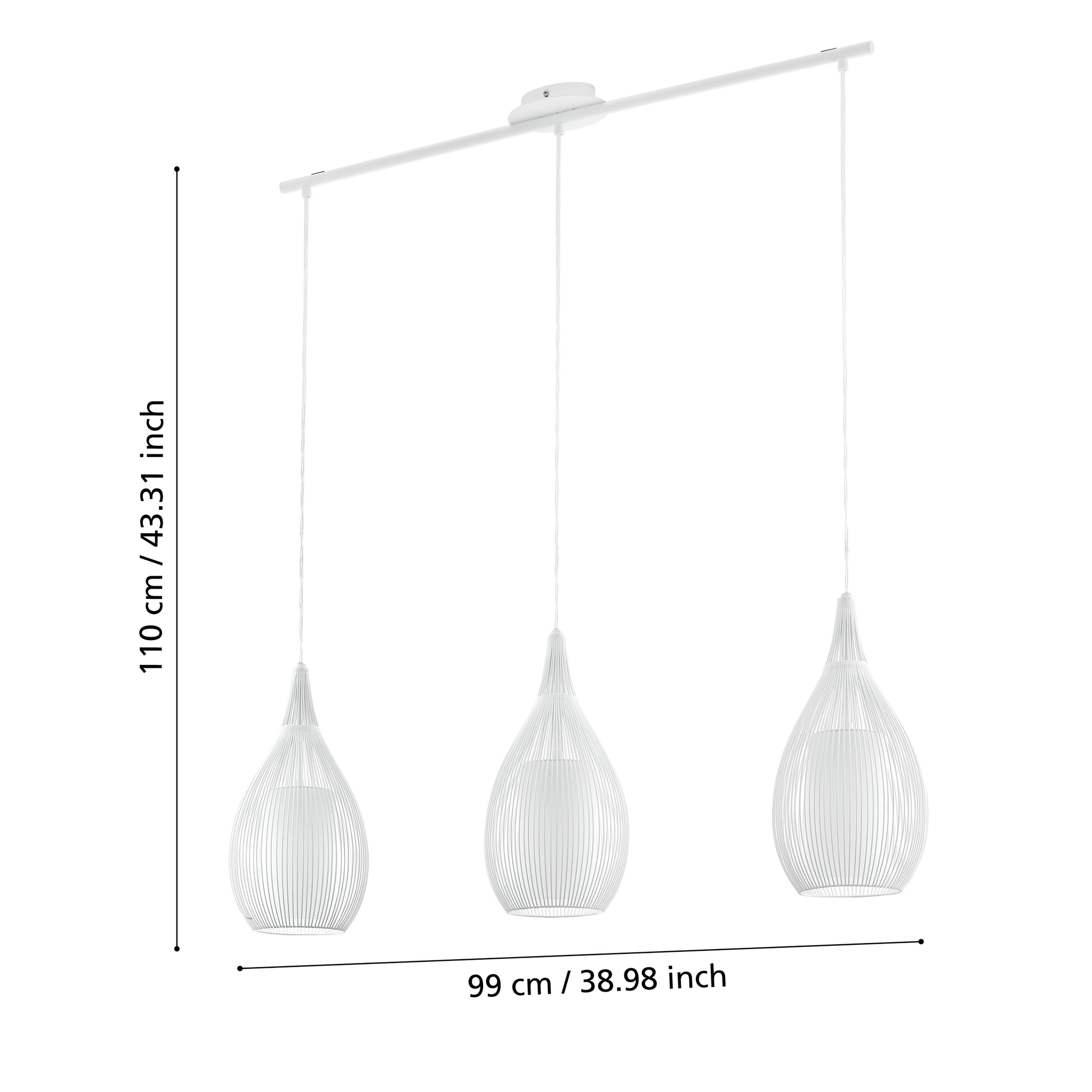 Lustra Suspendata RAZONI White 110CM