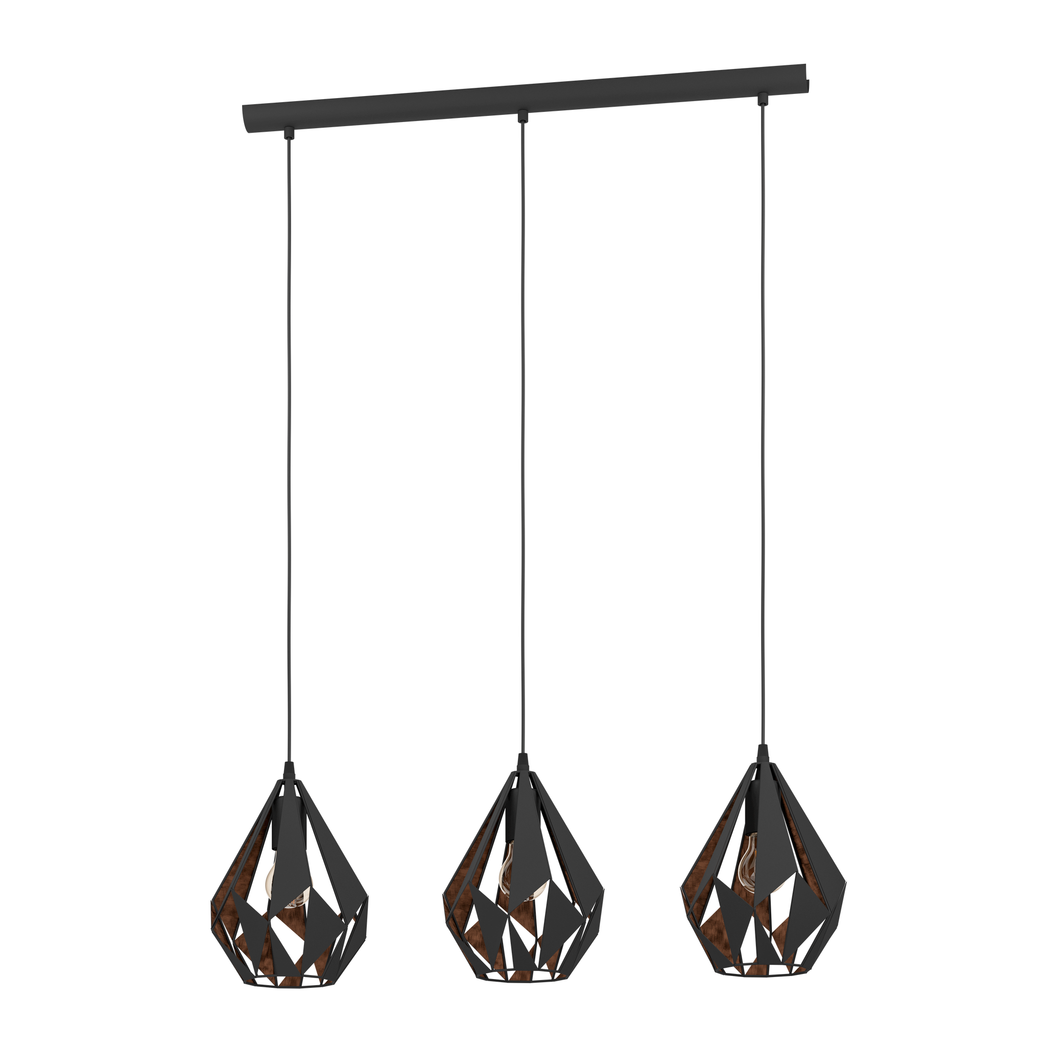 Lustra Suspendata CARLTON 1 Black 110CM