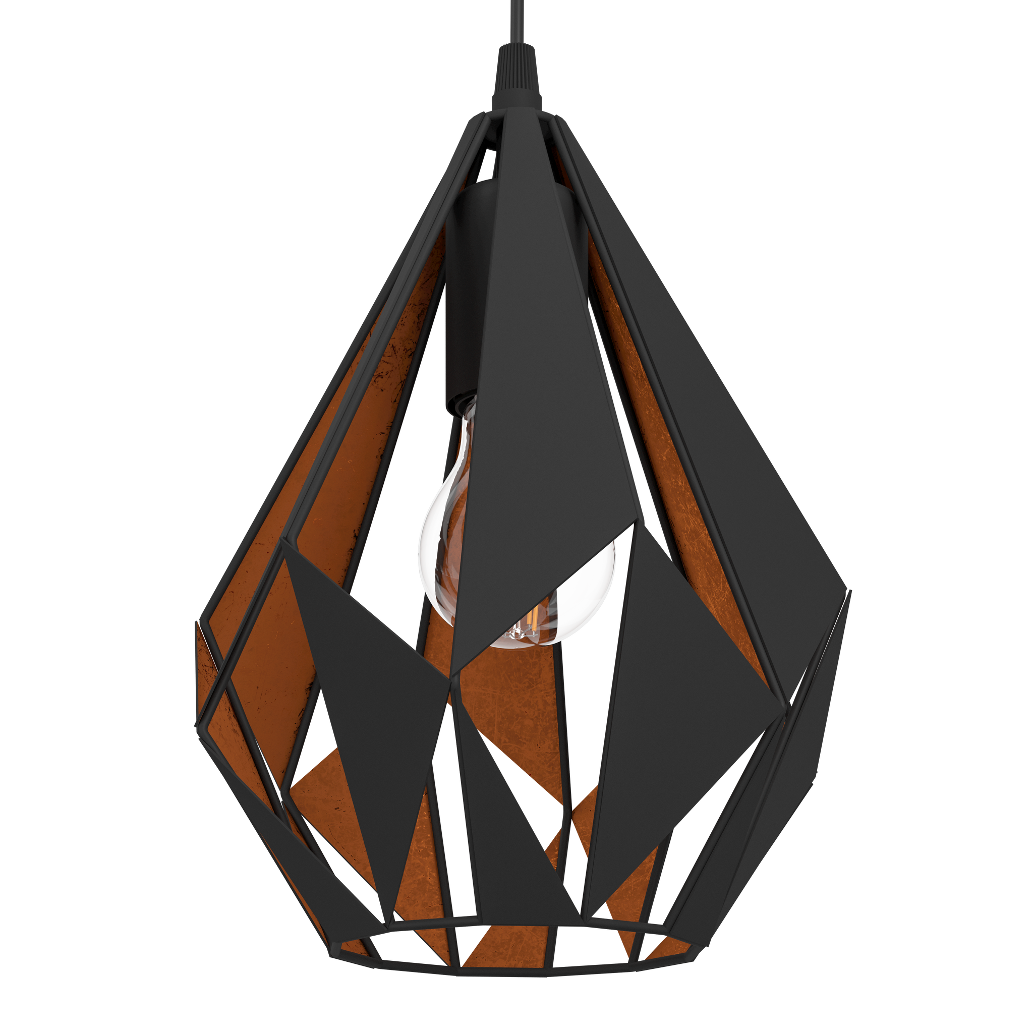 Lustra Suspendata CARLTON 1 Black 110CM