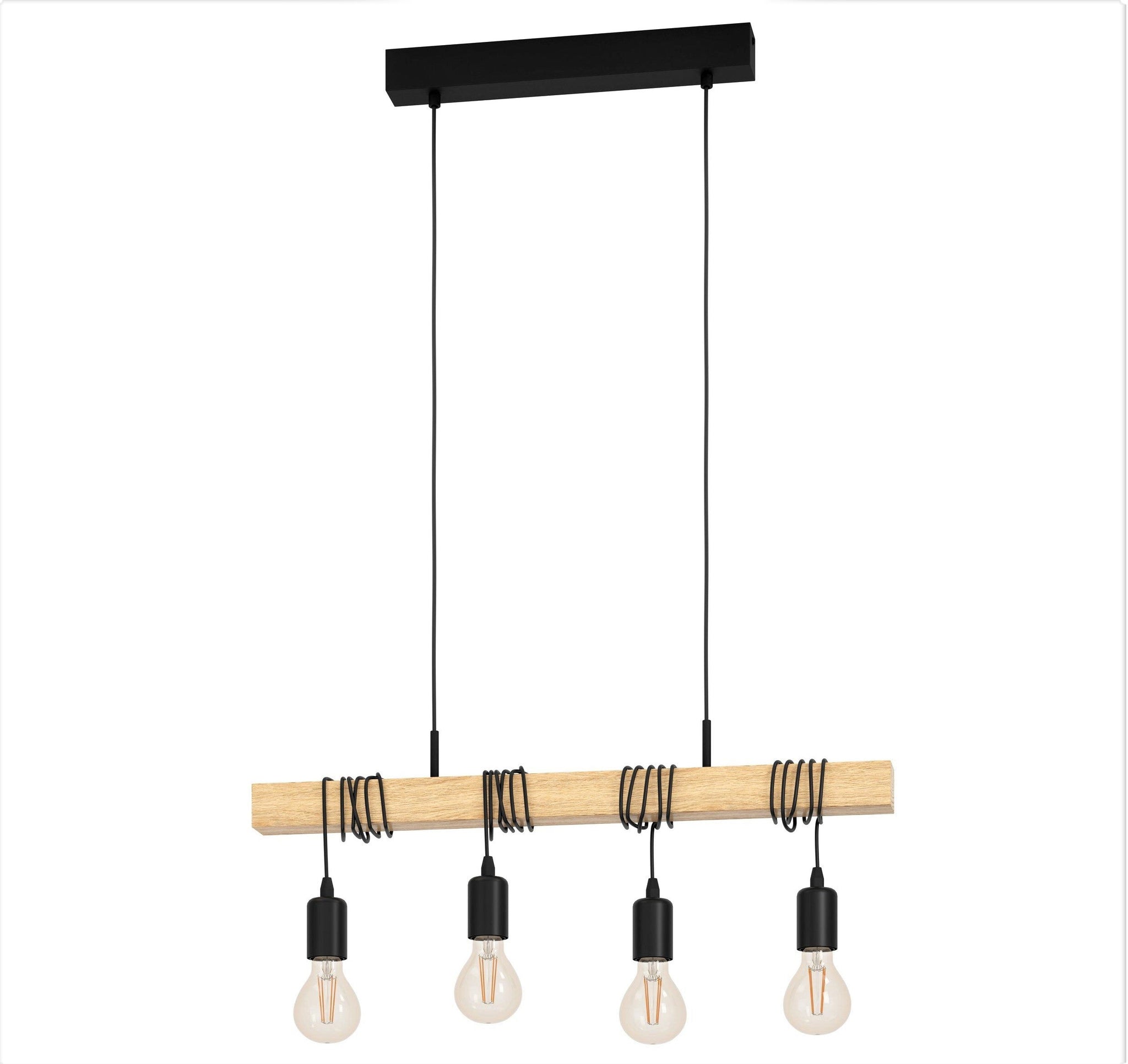 Lustra Vintage LEMN Design 4xE27