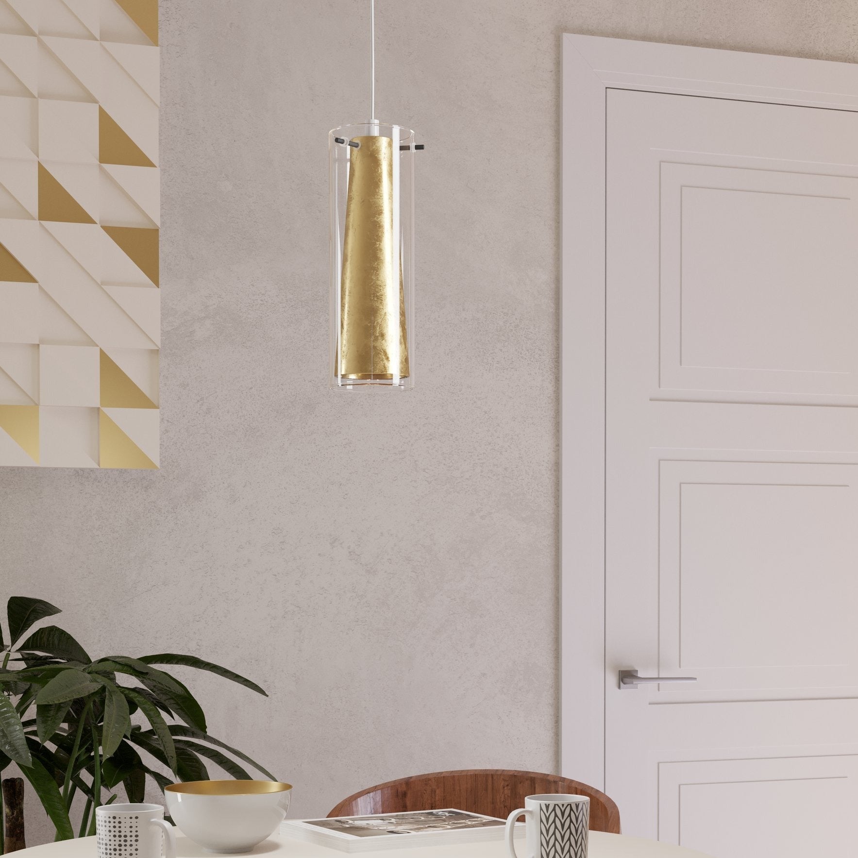 Pendul PINTO GOLD Gold & Black 1xE27 Eglo Ø11CM