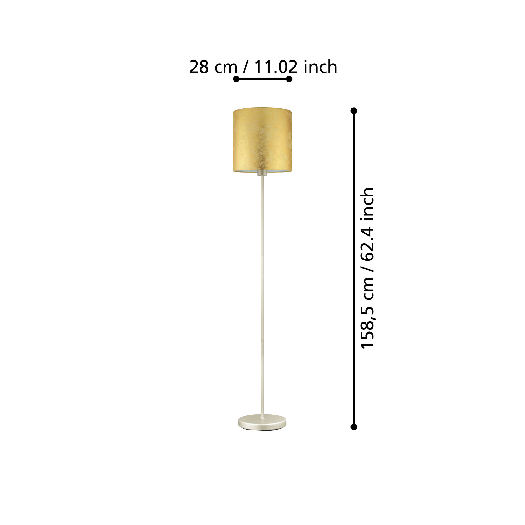 Lampadar VISERBELLA Gold 159CM Eglo