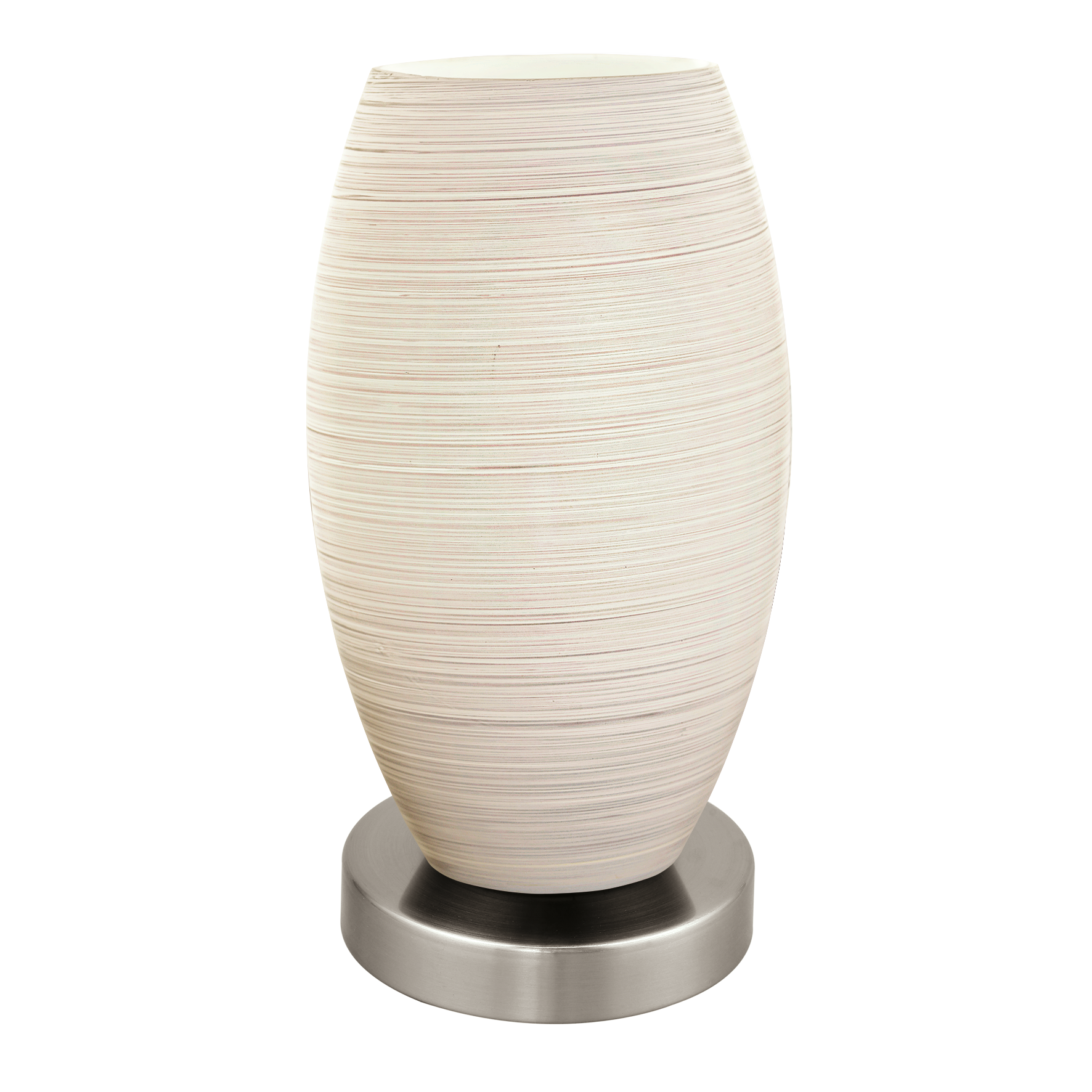 Veioza Decorativa BATISTA 3 White & Silver Ø12CM