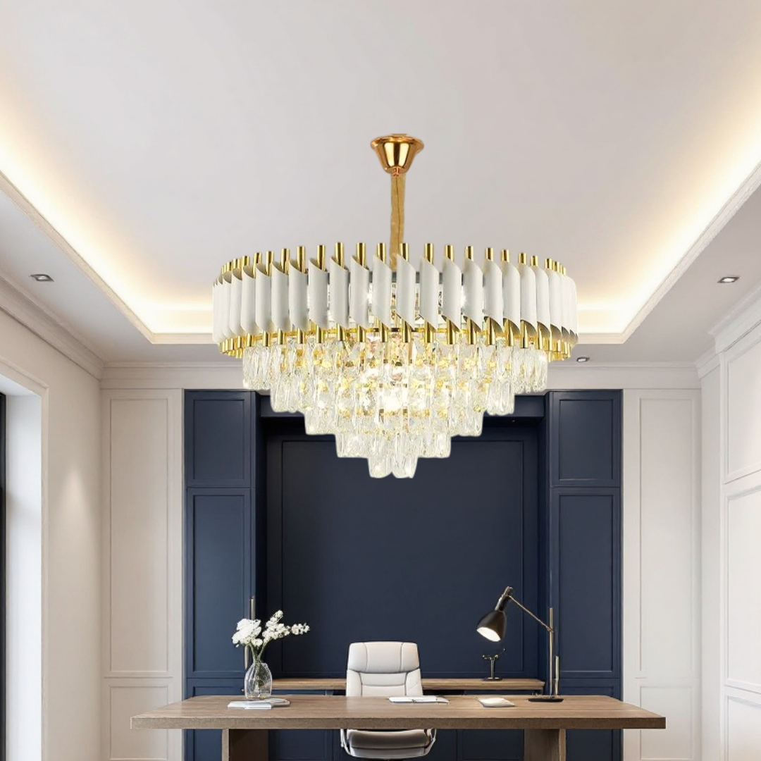 Candelabru Cristal WHITE PANTHER 60CM