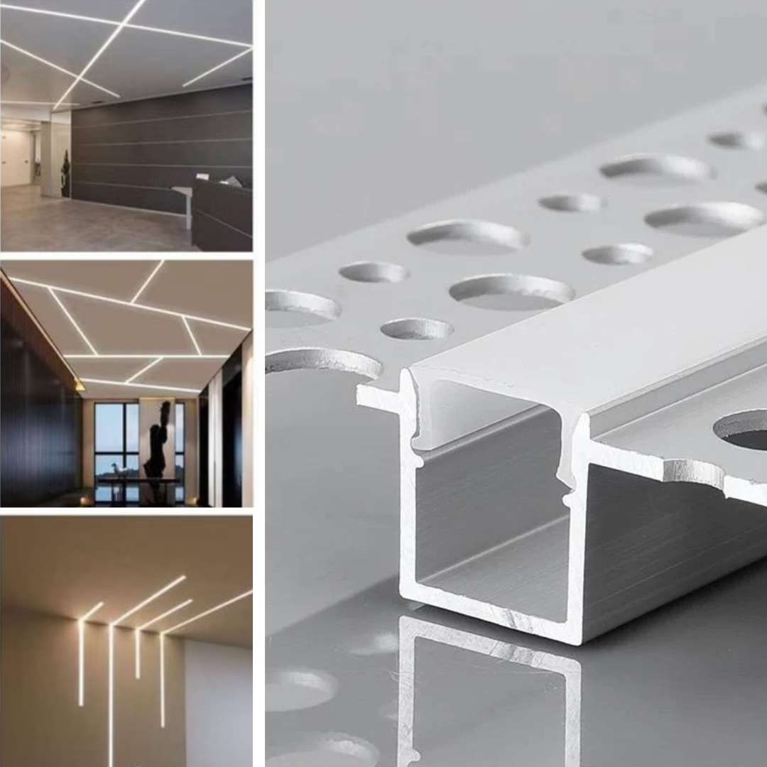 Profil Aluminiu pentru Banda LED Incastrabil sub Tencuiala 2M