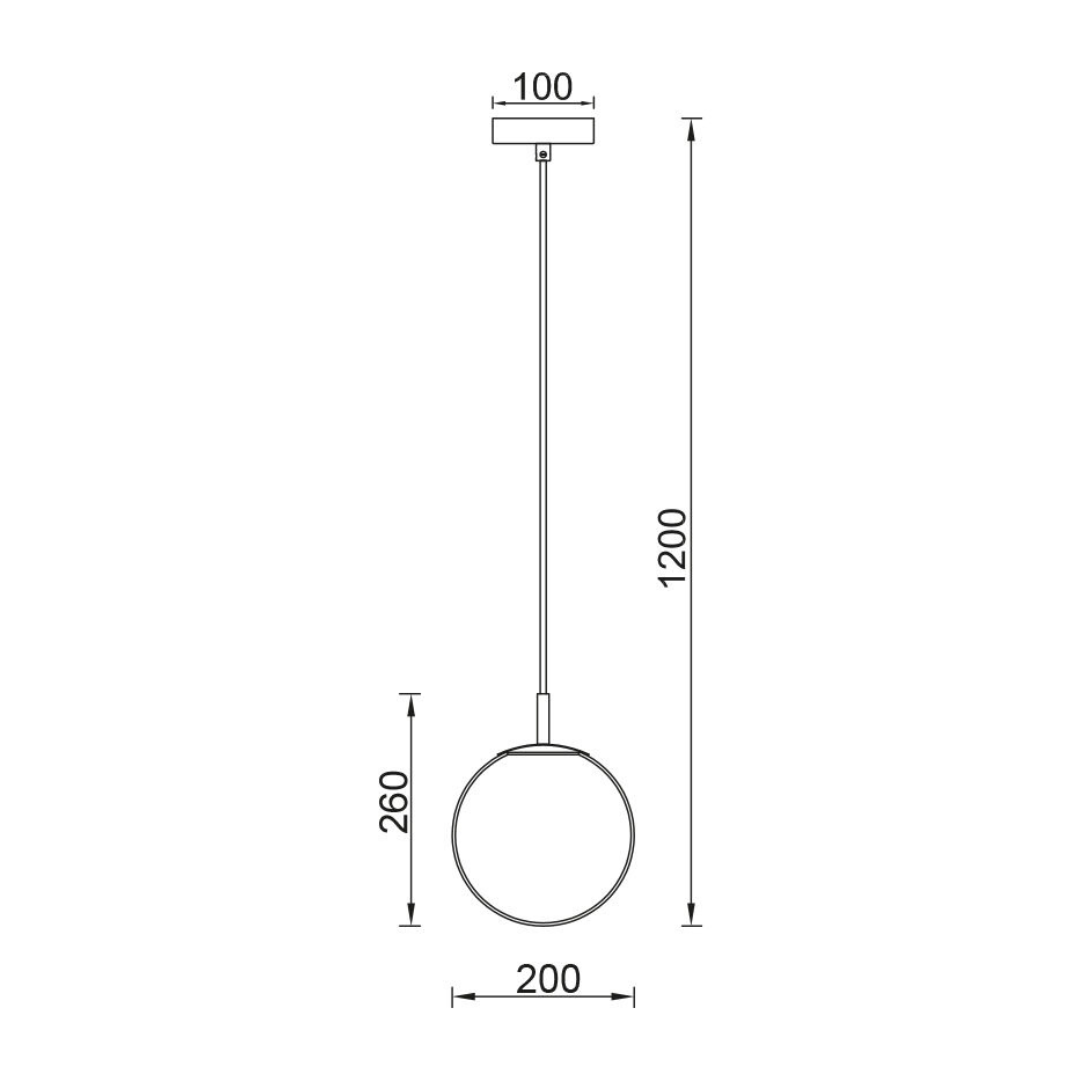 Pendul Abajur Mat Black