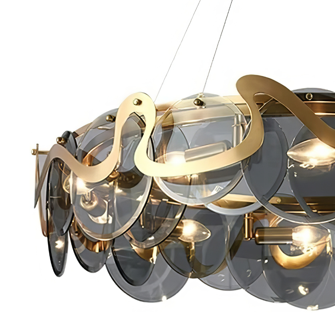 Candelabru Maxi HARA Gold 10xE14 Ø75CM