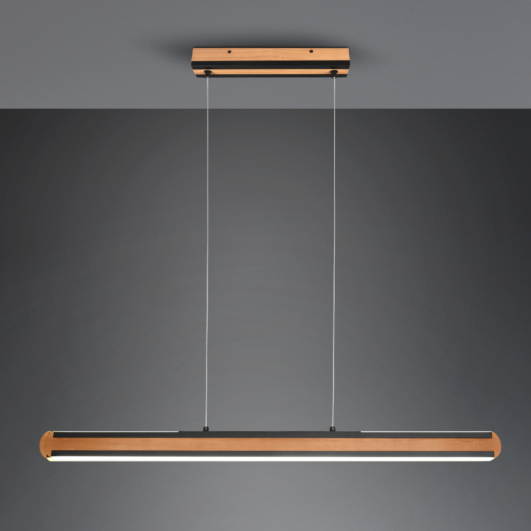 Lustra LED Suspendata DEACON Wood Echivalent 500W