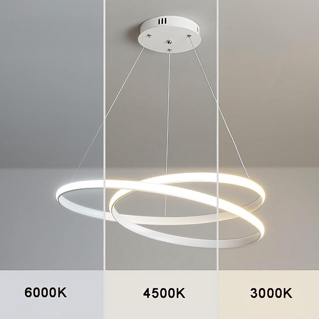 Lustra LED Alba Suspendata 120W Lumea Telecomanda Echivalent 600W