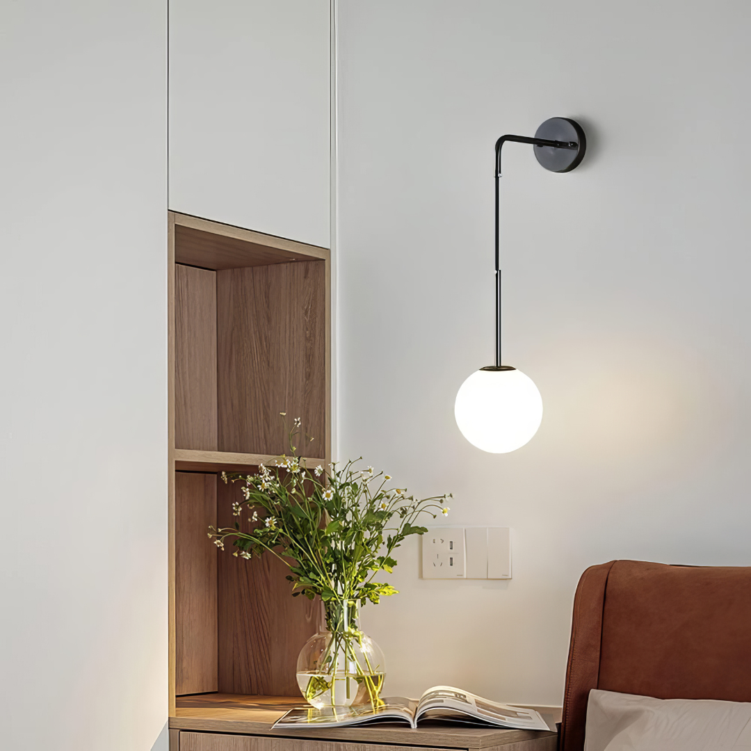 Aplica Ajustabila Nordic Style HangGlobe Black Abajur Mat