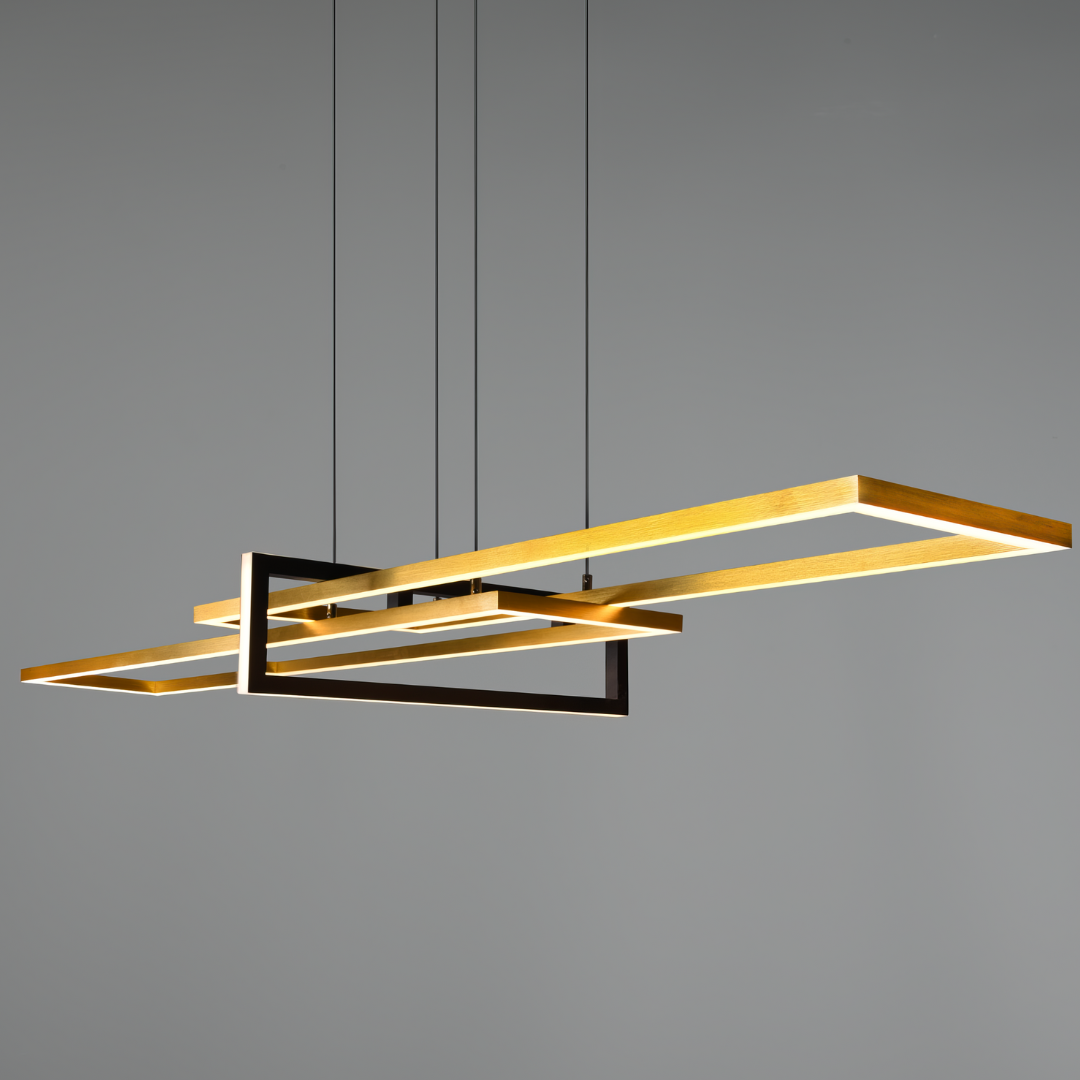 Lustra LED Suspendata PREMIUM SALINAS GOLD Echivalent 500W Dimabila