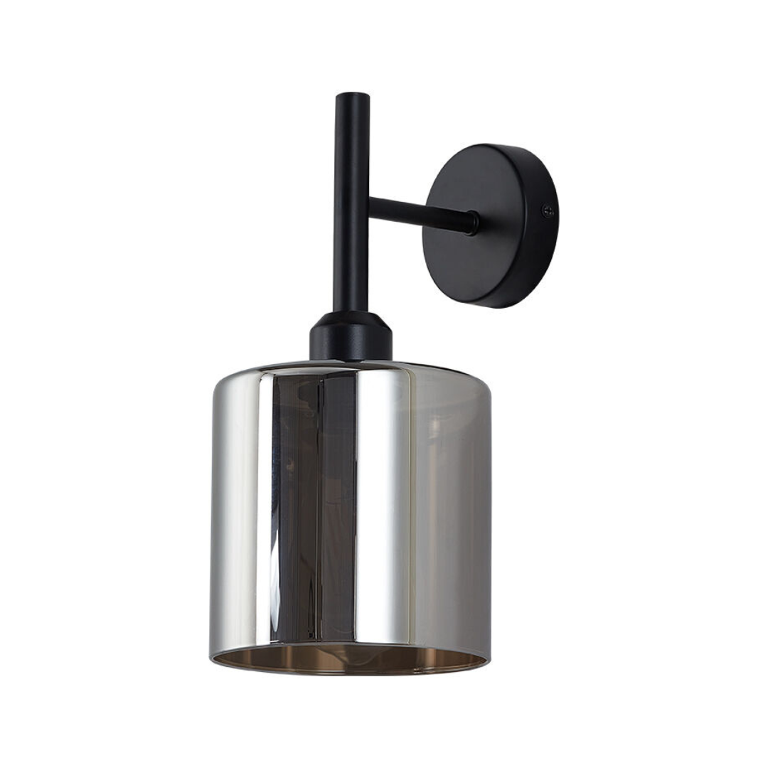 Aplica Perete Savio Black Abajur fumuriu