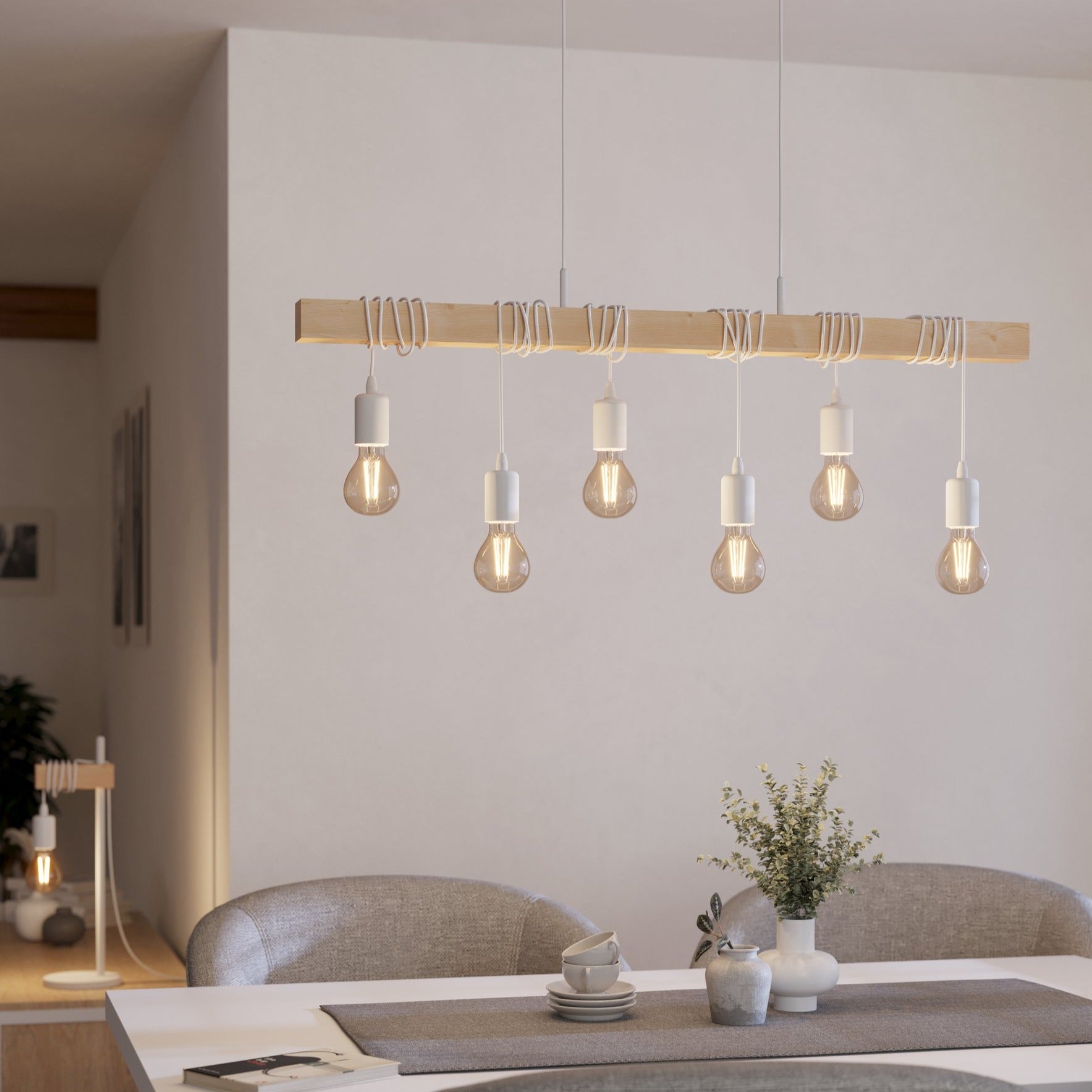 Lustra TOWNSHEND White Nature EGLO