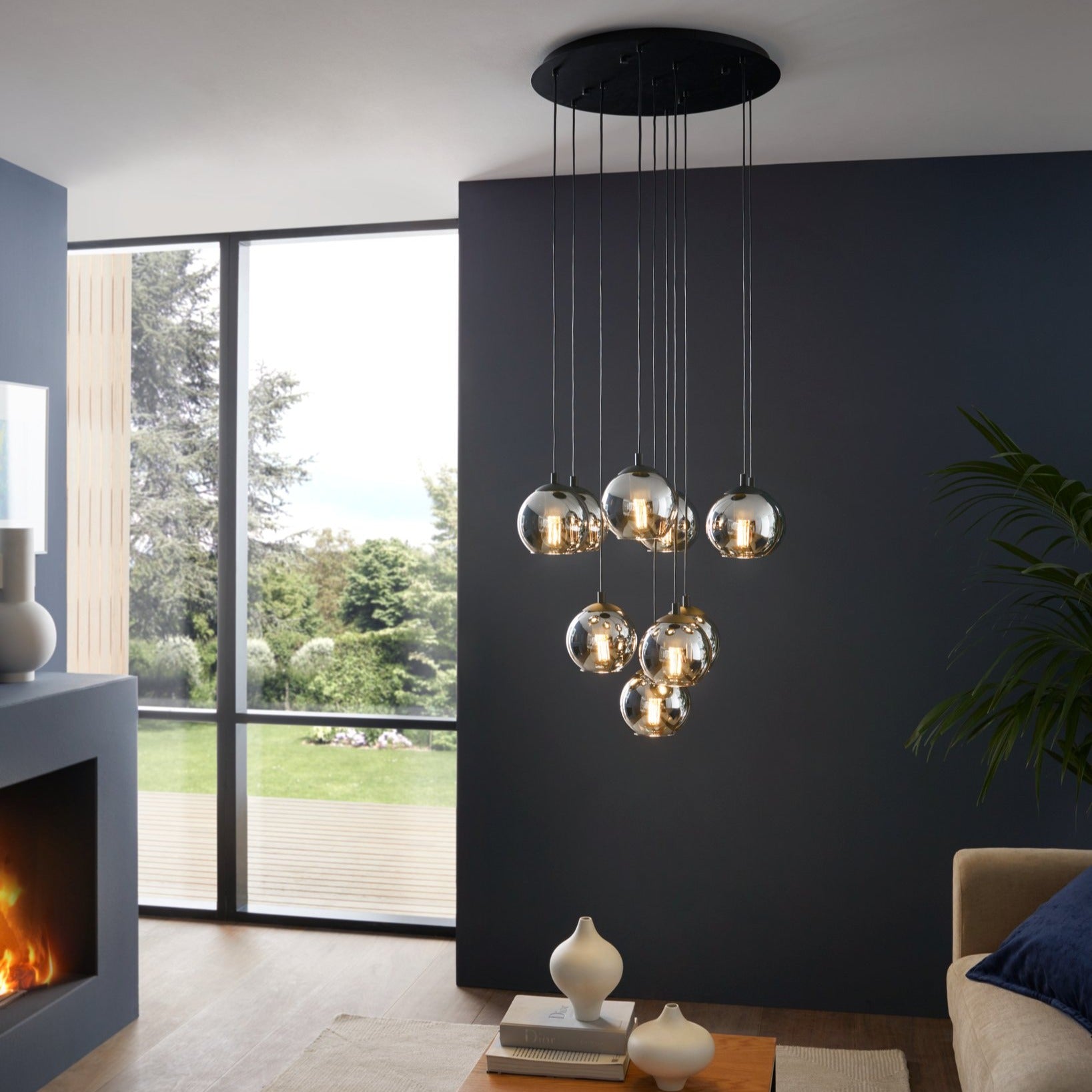 Lustra Suspendata ARISCANI Black Eglo