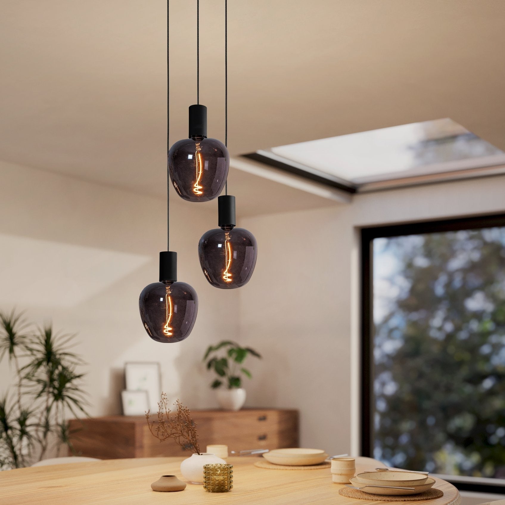 Lustra Suspendata POZUETA Black 150CM