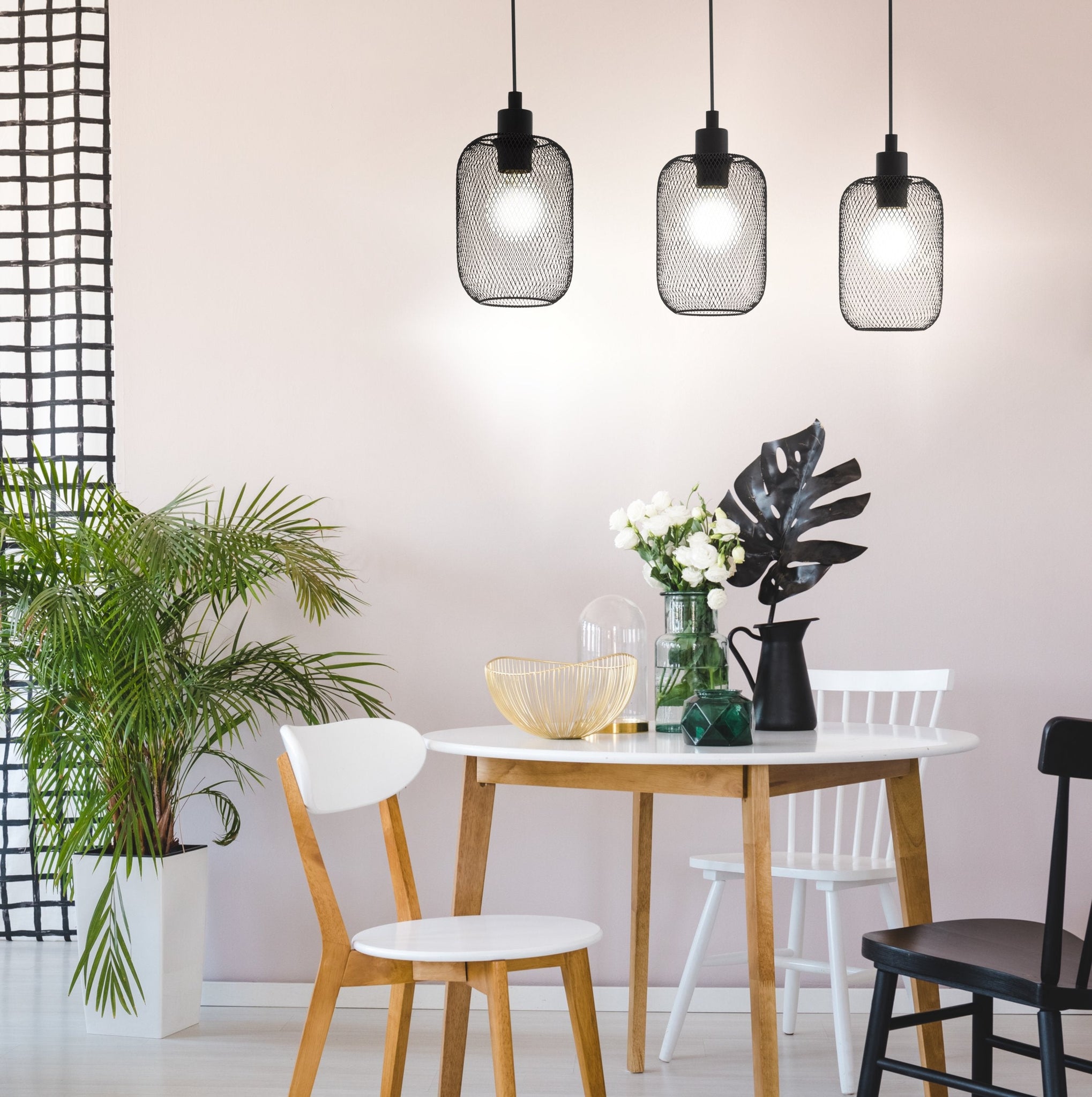 Lustra Suspendata WRINGTON Black 110CM