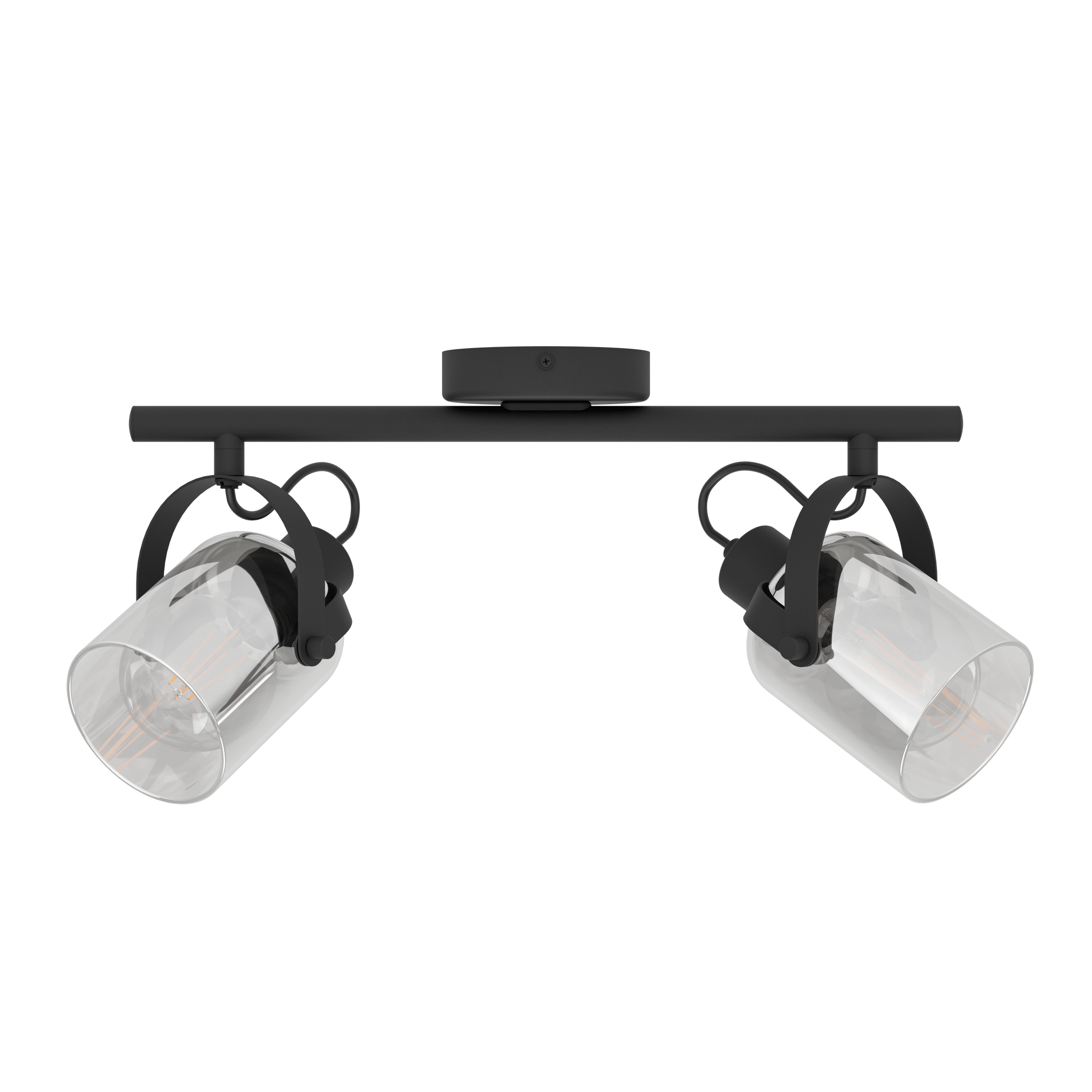 Lustra Cu 2 Spoturi Reglabile Black BERREGAS 44CM