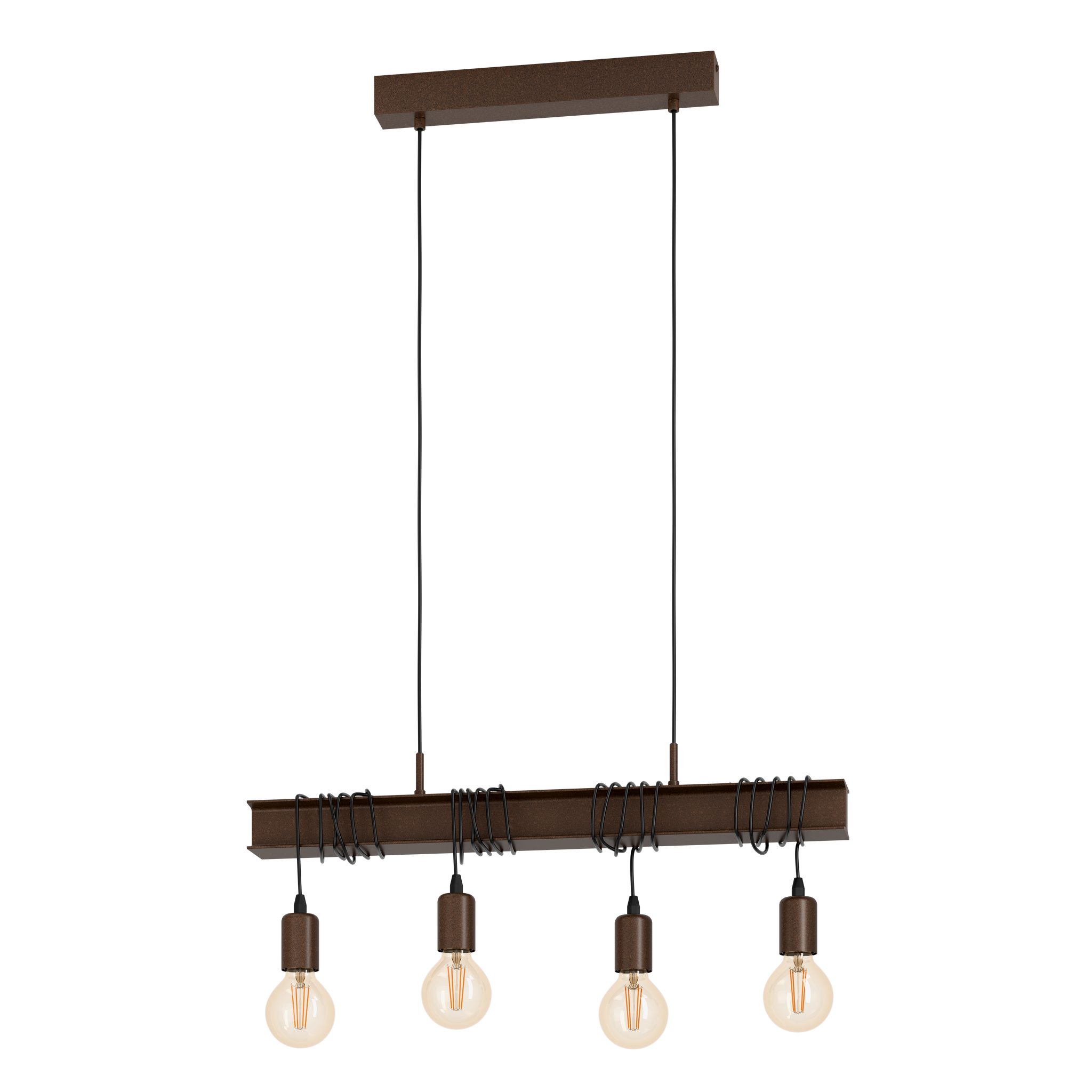 Lustra Vintage Brown TOWNSHEND 4 EGLO