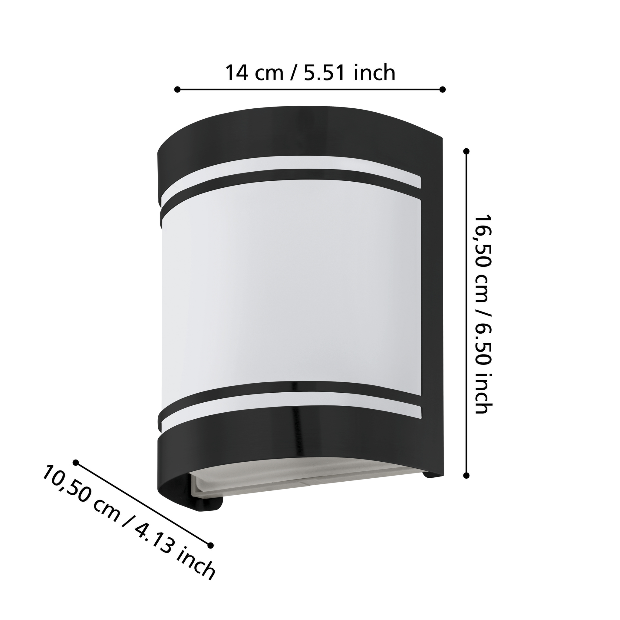 Aplica Exterior CERNO Black & White 16.5CM Eglo