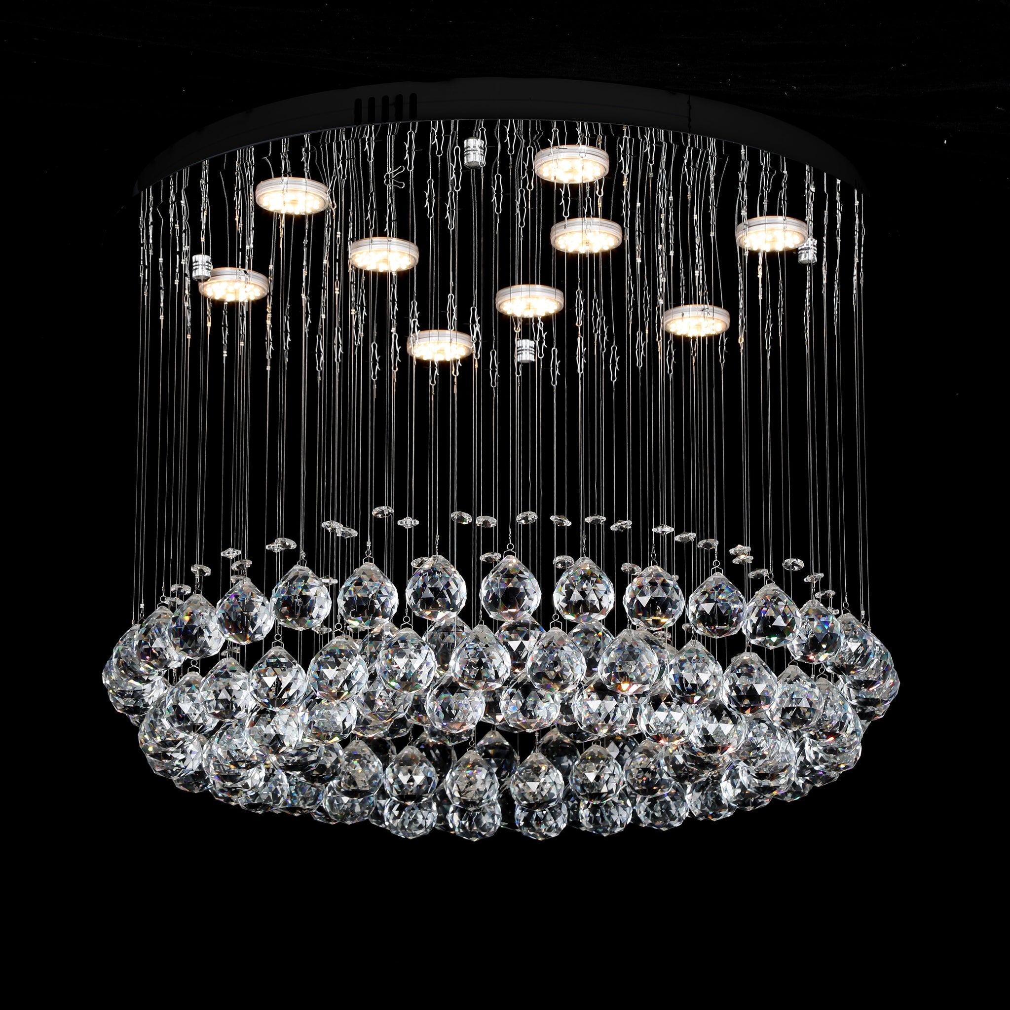 Candelabru LED Cristal Blinx 5x9W Silver Echivalent 400W