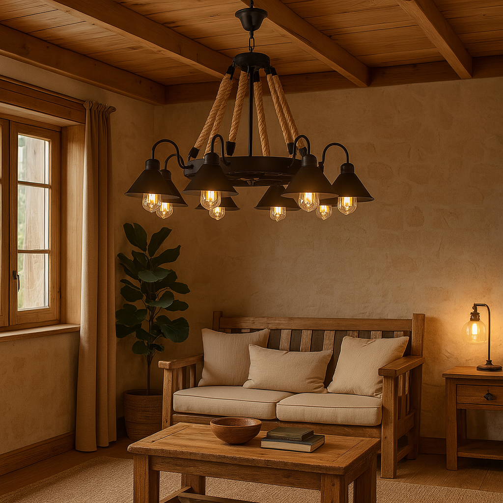 Lustra Suspendata Vintage 8860/8 NEAGRA / VINTAGE Lighting Fixtures